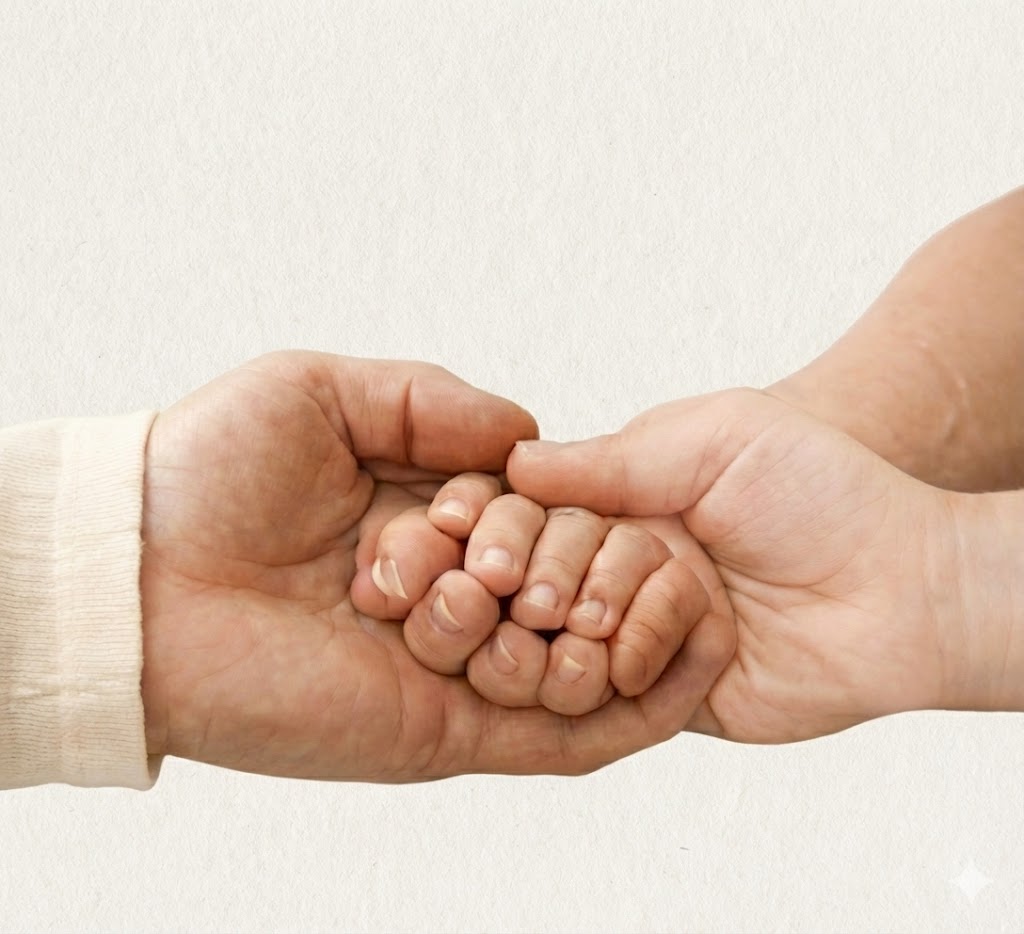 Family hands holding